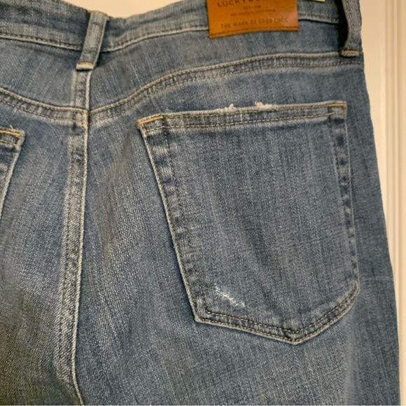 Lucky Brand Bridgette exposed button fly distressed jeans - Picture 2 of 9